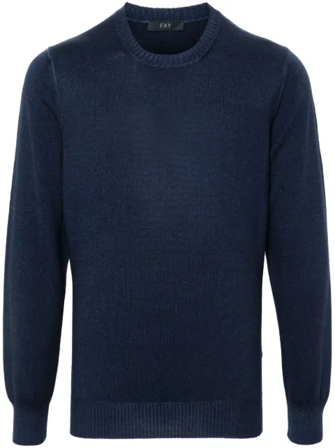 Fay logo-embroidered sweater