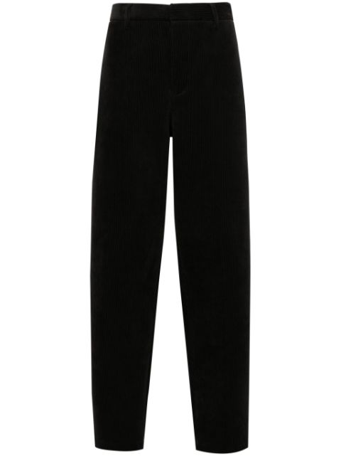 Emporio Armani ribbed velour trousers Men