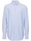 Giorgio Armani striped slim-fit shirt - Blue