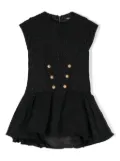 Balmain Kids jacquard dress - Black