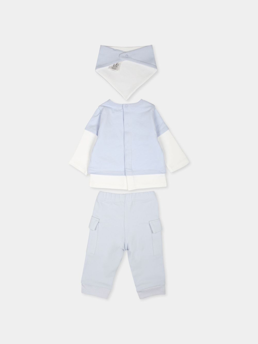 Givenchy Kids logo-print set - Blauw