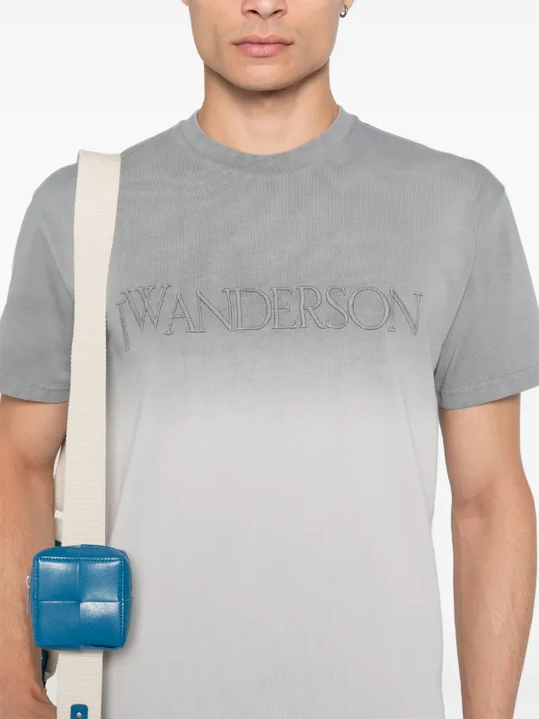 JW Anderson logo-embroidered Gradient T-shirt | Grey