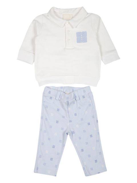 Givenchy Kids 4G-motif cotton trouser set