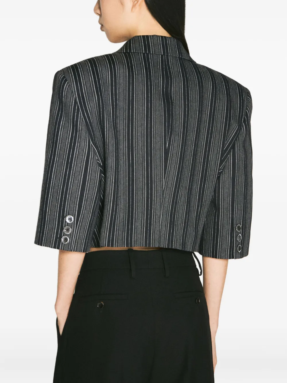 Vivienne Westwood Blazer met krijtstreep Zwart