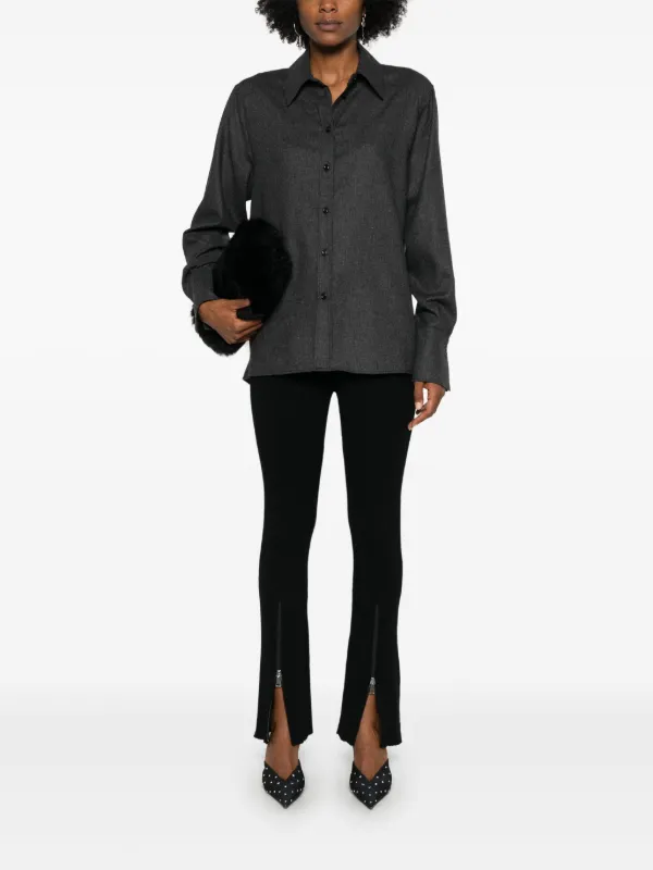 【関税込み】THE ANDAMANE SALLY SHIRT THE ANDAMANE Sally シャツ | グレー | FARFETCH JP