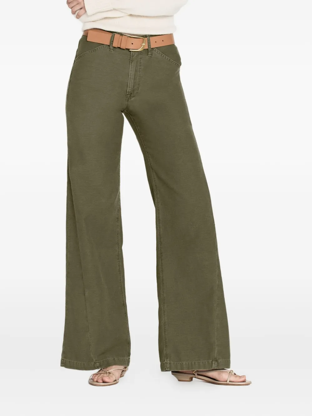 FRAME side-pockets trousers - Groen