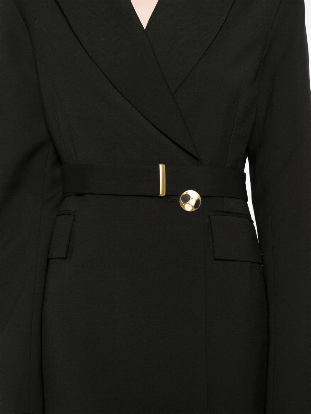 Shop Clea Munro Coat In Black