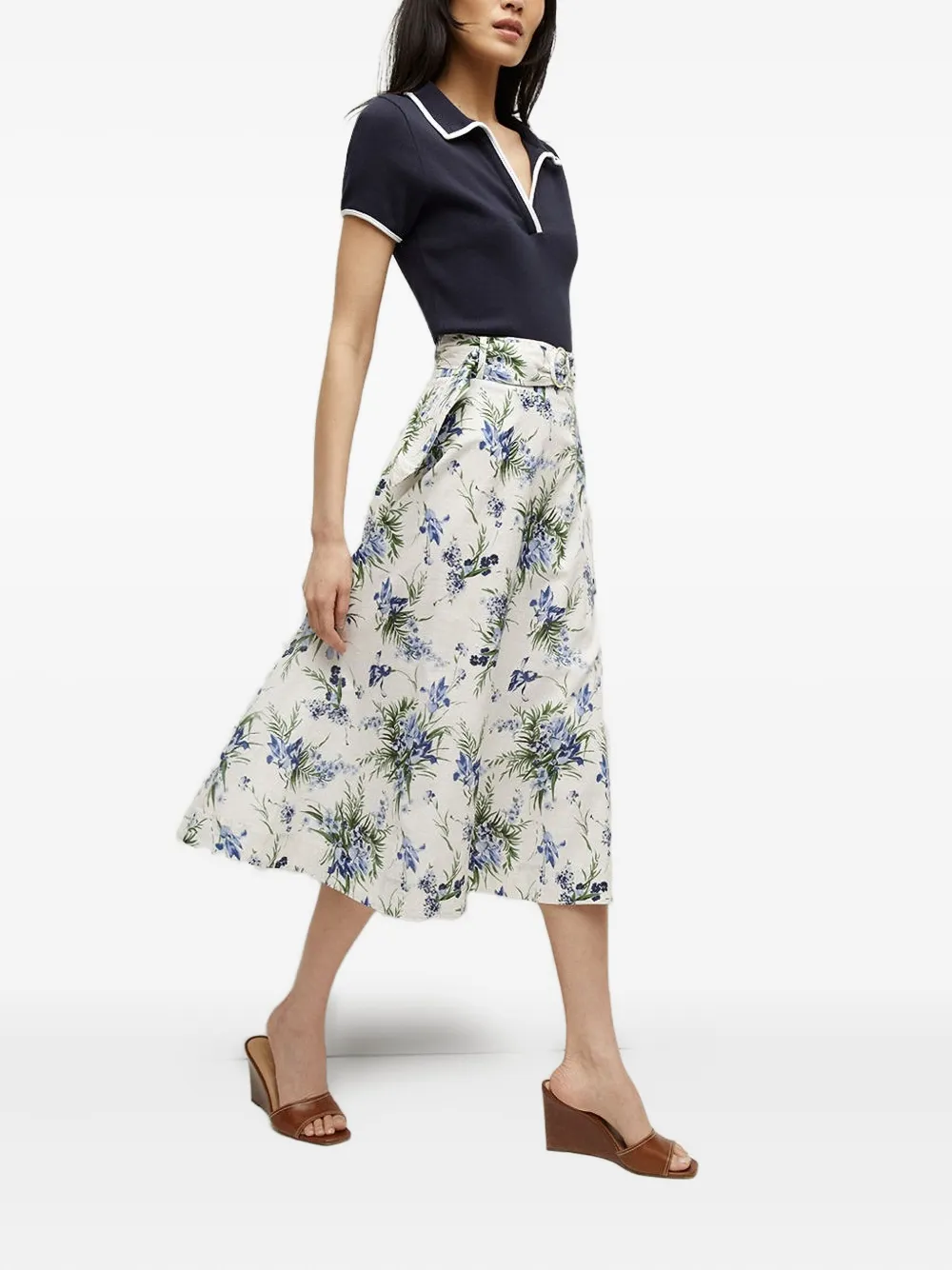 Veronica Beard Arwen midi skirt | A-Line Skirts | Image 2
