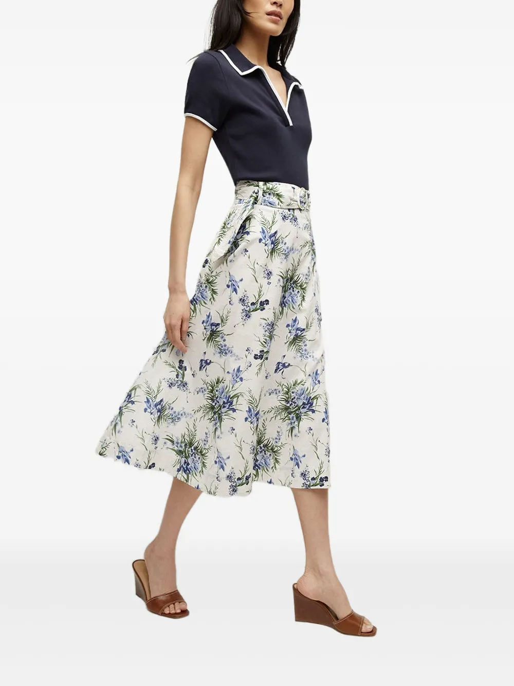 Veronica Beard Arwen midi-rok - Wit
