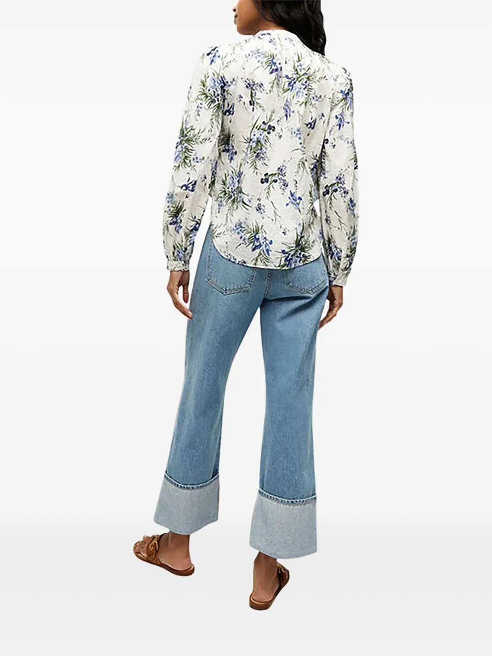 Veronica Beard Ashlynn blouse met bloemenprint - Wit
