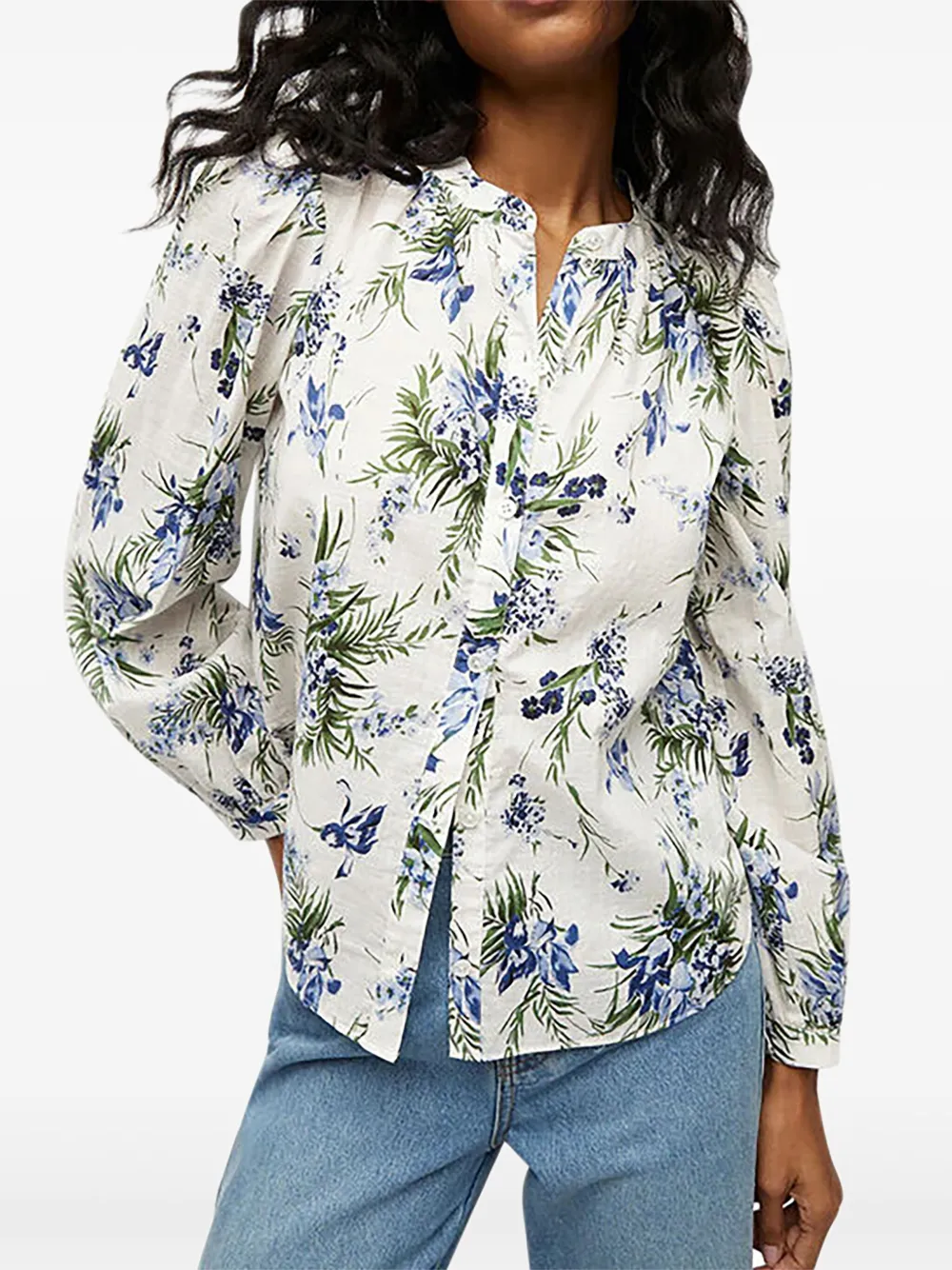 Veronica Beard Ashlynn blouse met bloemenprint Wit