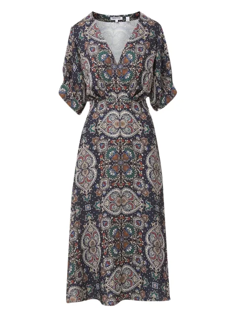 Veronica Beard paisley-print wrap-style midi dress