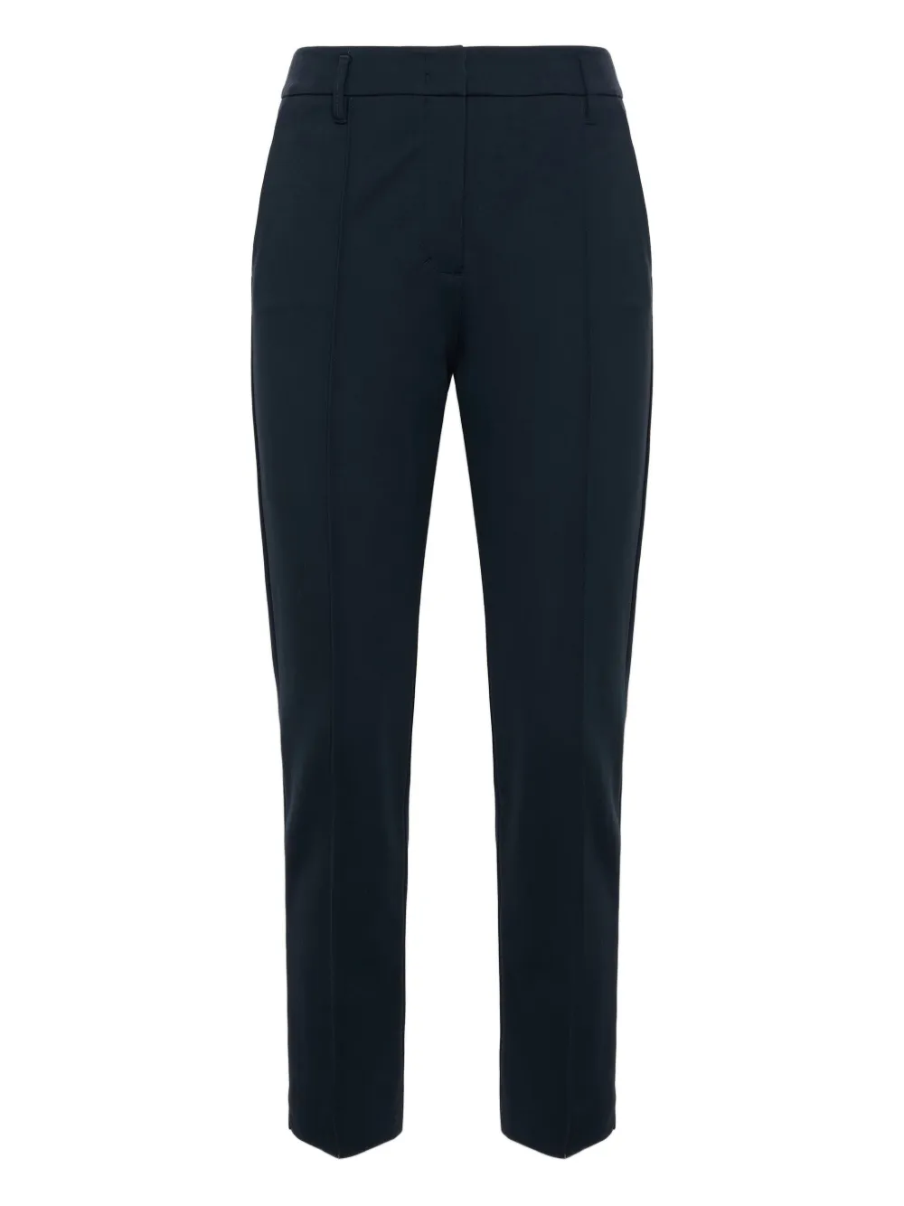 Dorothee Schumacher Belt-loops Centre-crease Trousers In Black