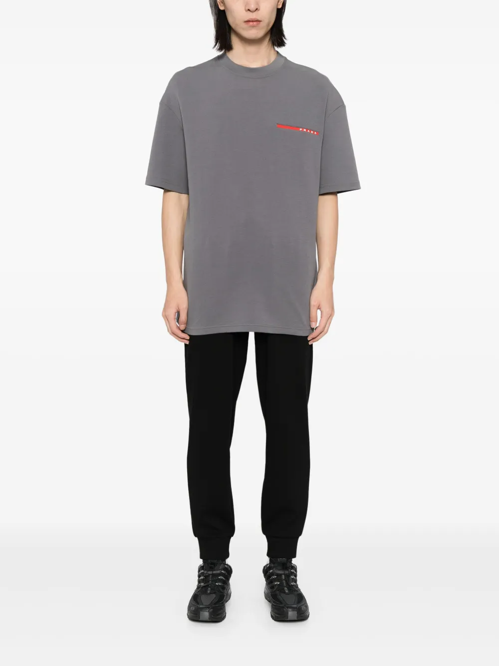 Emporio Armani Trainingsbroek met logopatch - Zwart