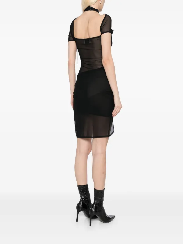 Coperni Asymmetric Dress | Black | FARFETCH