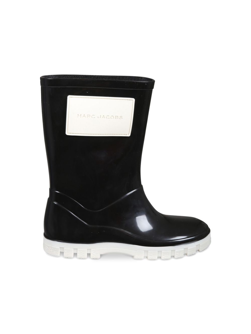 Marc Jacobs Kids logo-appliqué rain boots - Zwart