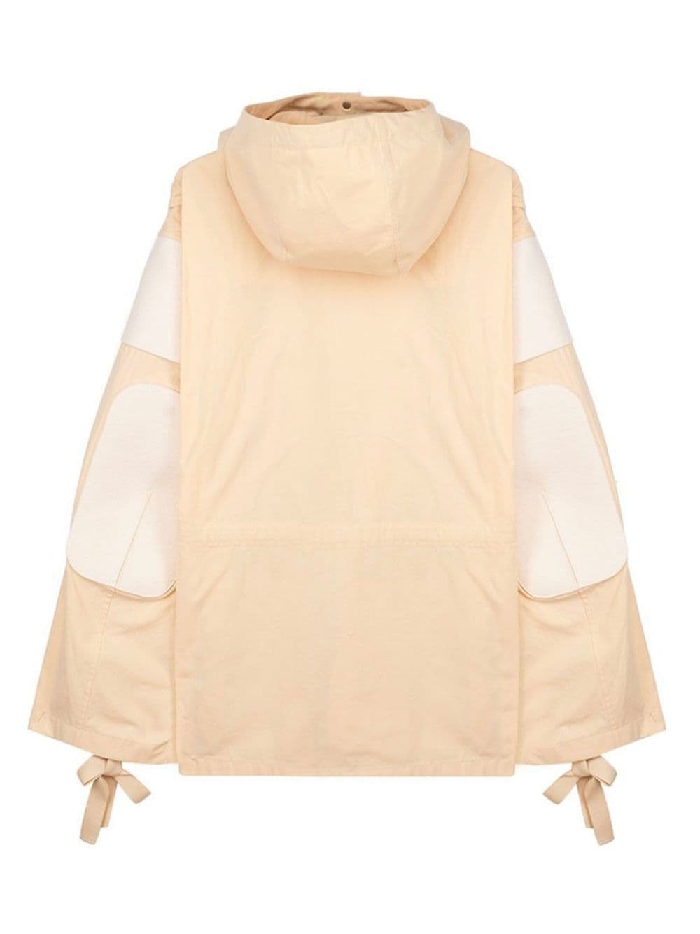 Shop Jil Sander Hooded Oversize Windbreaker In Neutrals