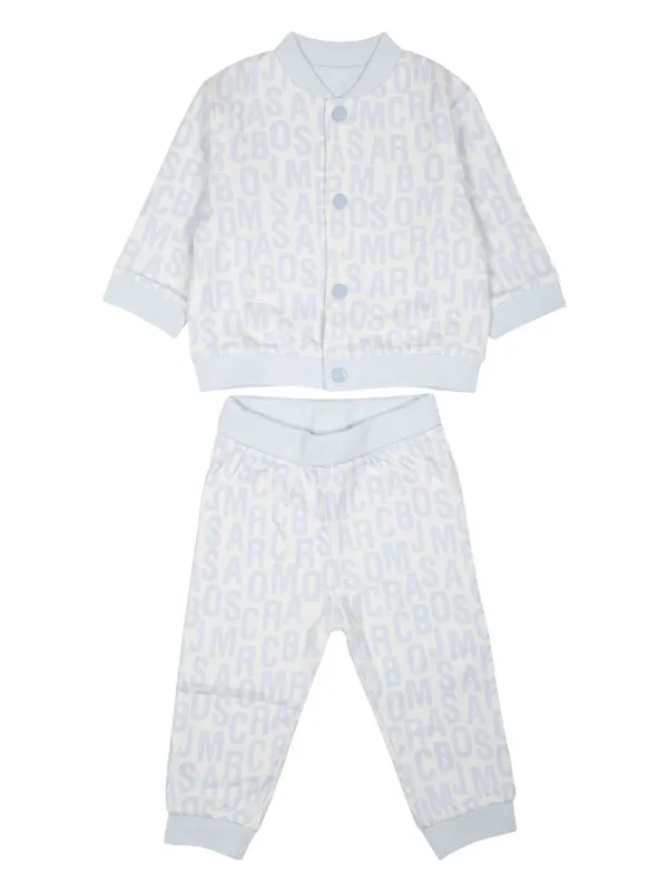 Marc Jacobs Kids monogram-pattern Tracksuit | Blue | FARFETCH