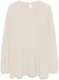 Le Tricot Perugia rolled-trim sweater - Neutrals