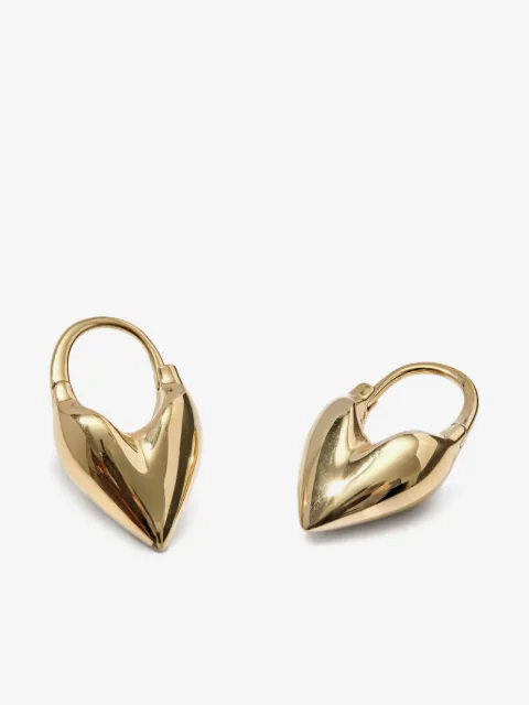 Otiumberg roscida heart hoop earrings