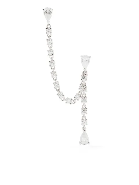 Anita Ko arete en oro blanco de 14kt con diamantes