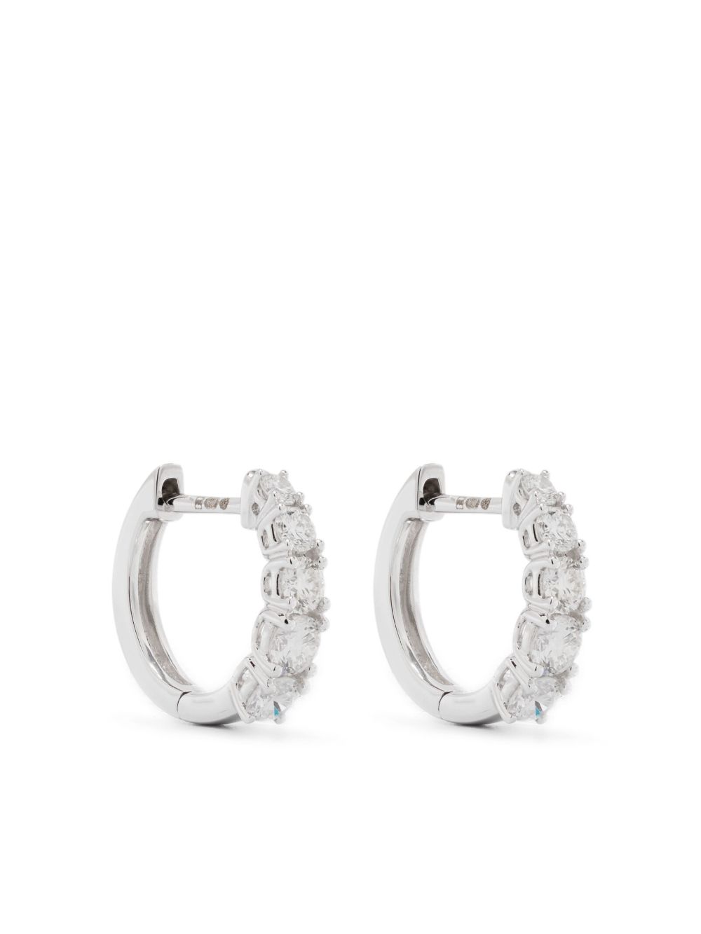 Anita Ko 18K white gold diamond earrings - Silver