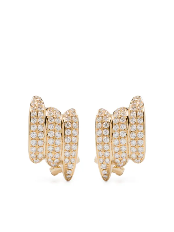 Anita Ko Large Diamond Claire Earrings in Gold
