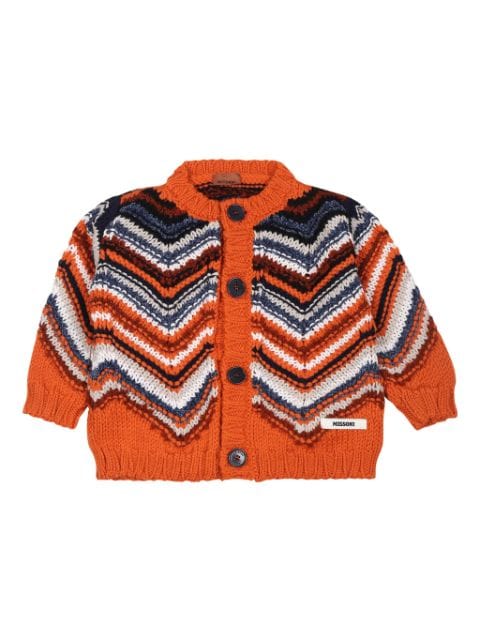 Missoni Kids zigzag pattern cardigan