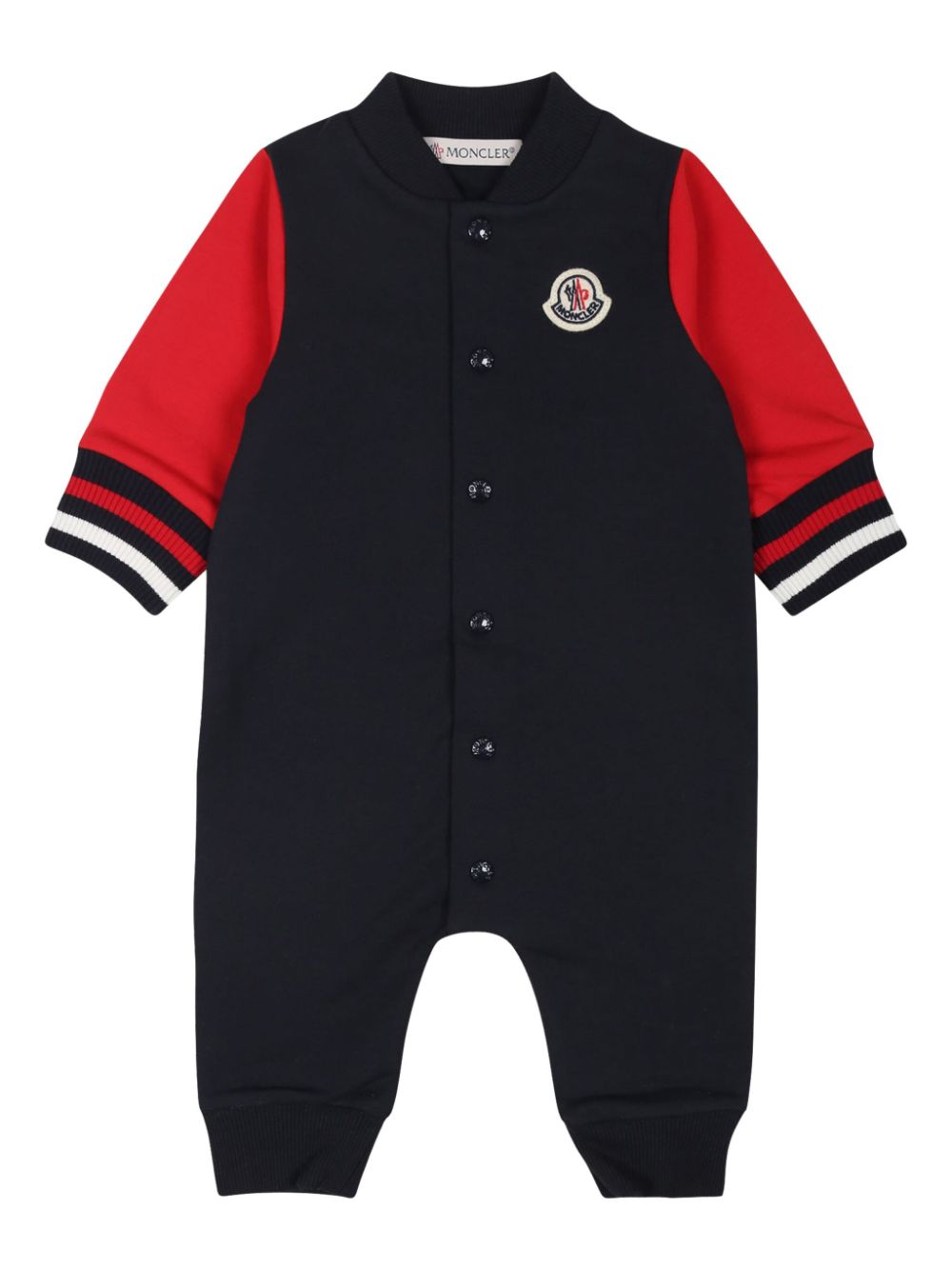 Moncler Enfant logo-patch pajamas - Blue