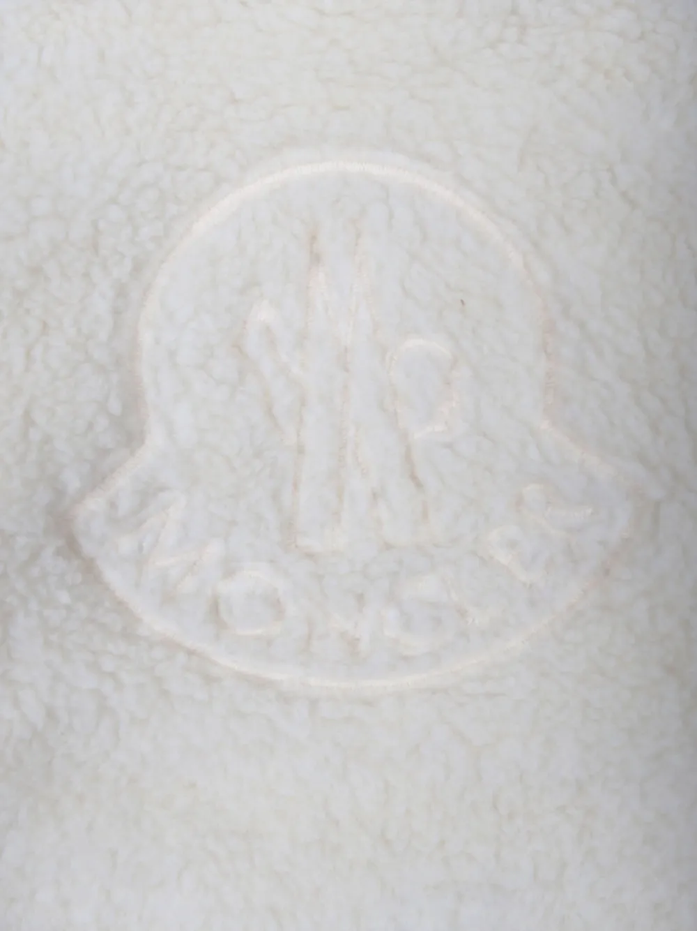 Moncler Enfant Jas van imitatiebont Wit