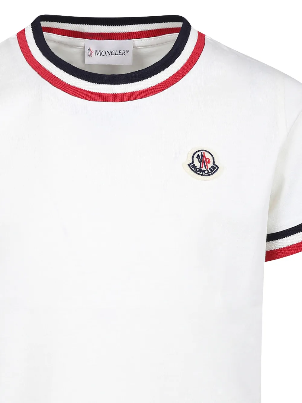 Moncler Enfant T-shirt met logopatch Wit