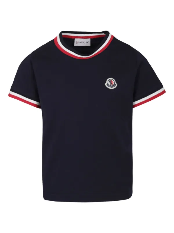 Moncler red t shirt hotsell