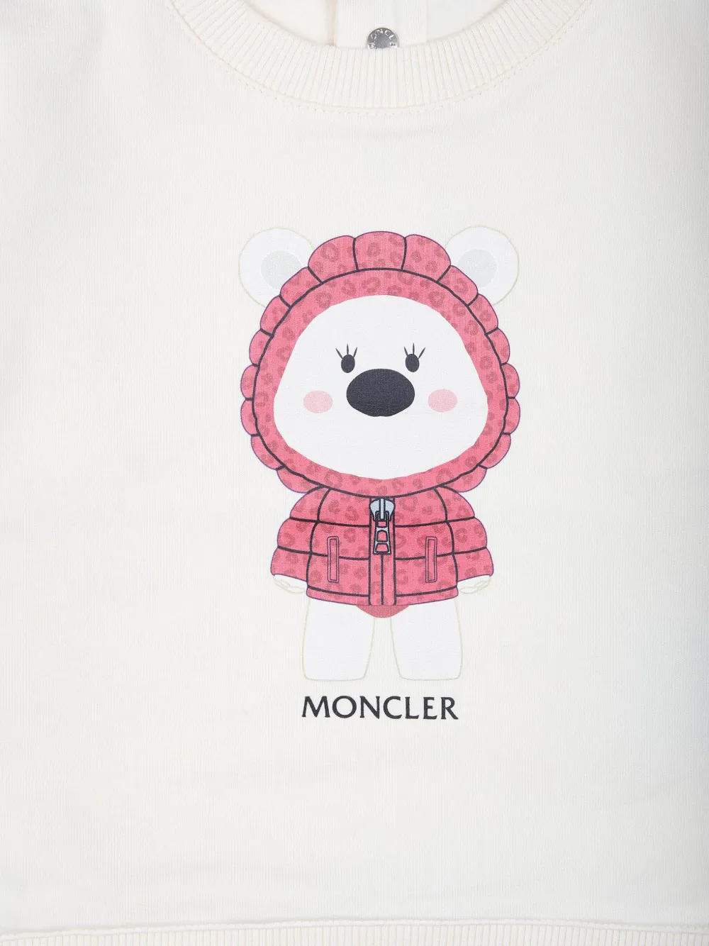 Moncler Enfant Sweater met print en lange mouwen Wit