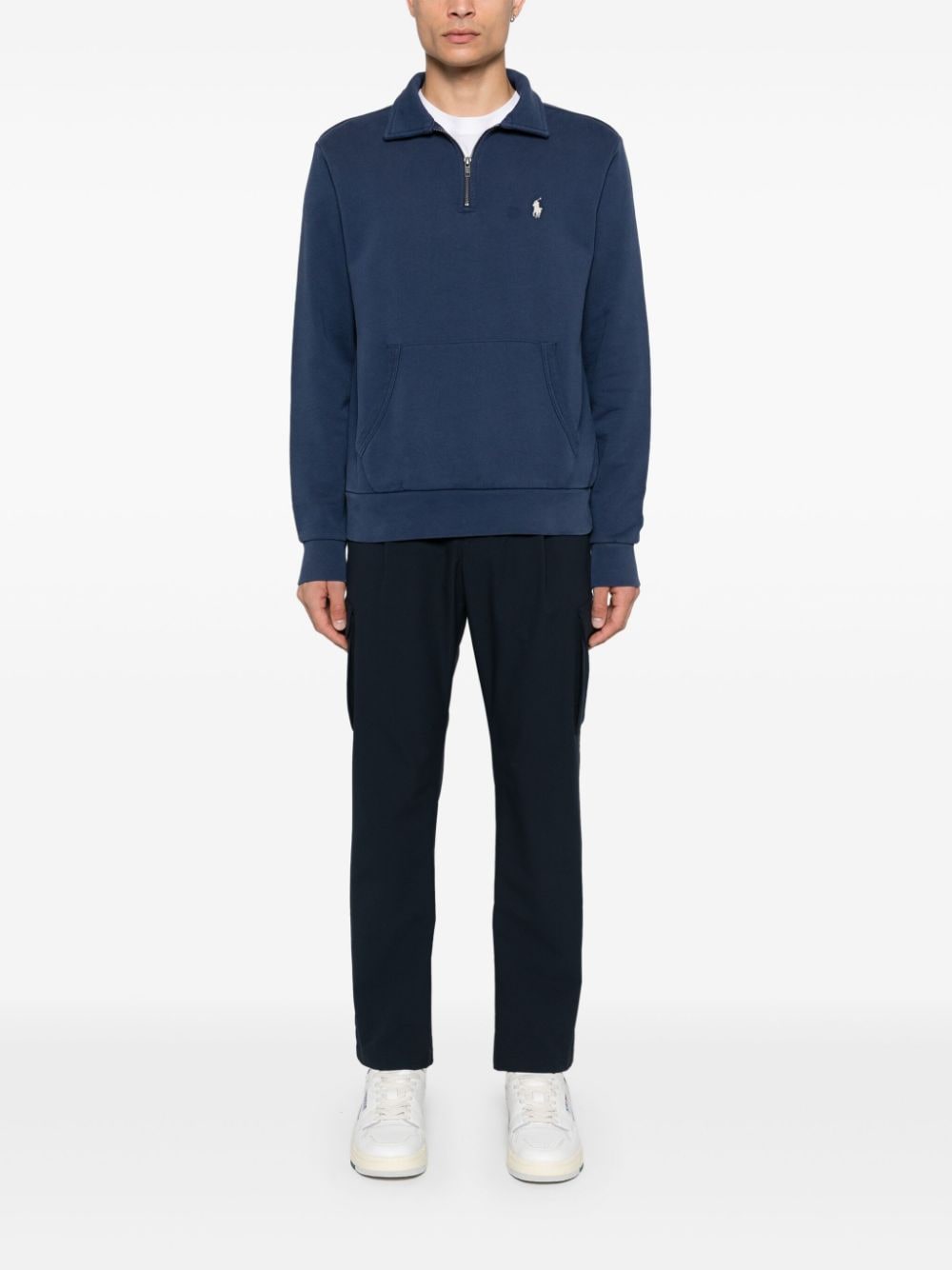 Shop Polo Ralph Lauren Polo Pony Sweatshirt In Blue