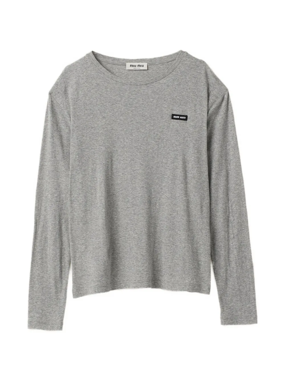 Miu Miu ロゴ Tシャツ | グレー | FARFETCH JP
