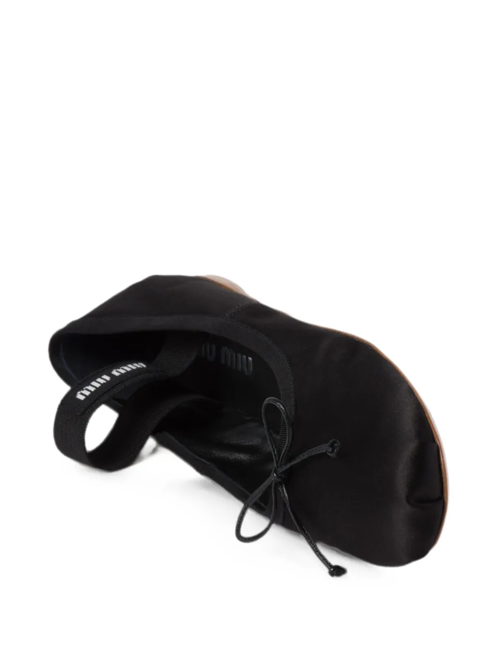 Miu Ballerina's met logoband Zwart