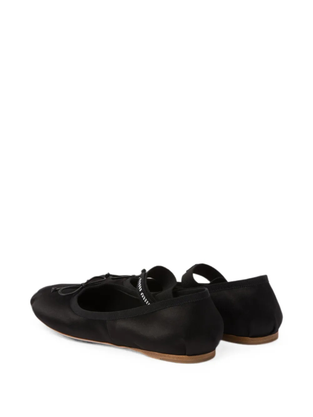 Miu Ballerina's met logoband Zwart