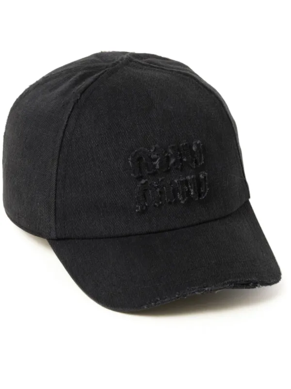 Denim baseball cap