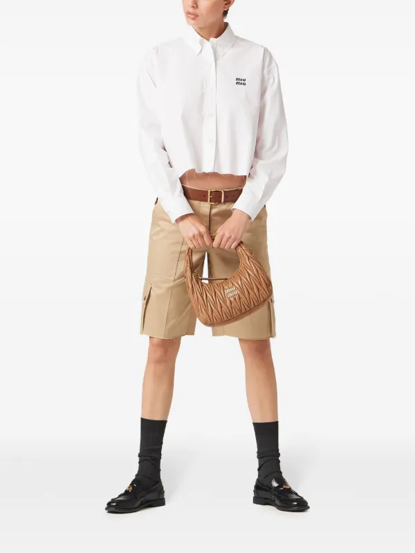 Miu Miu Poplin Shirt | White | FARFETCH