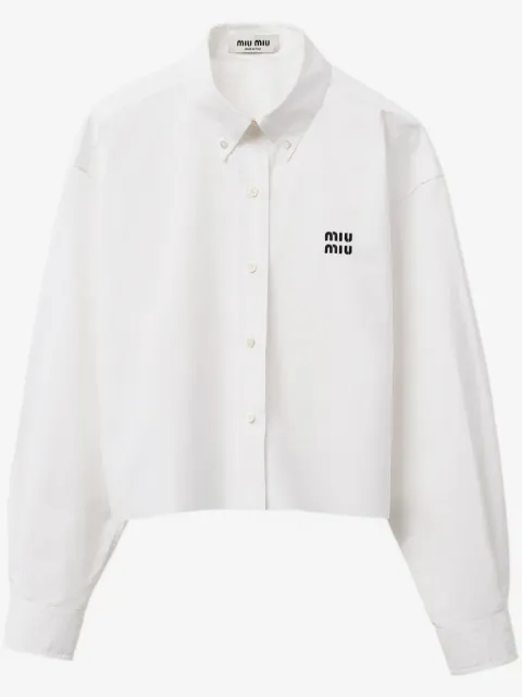Miu Miu camisa de popelina