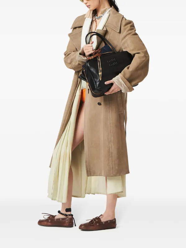 【完売必至】Miu Miu Beau ボー パテントレザー バッグ Cognac Leather Beau Bag | Miu Miu