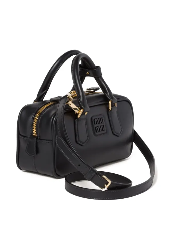 MIU MIU ARCADIE ハンドバッグ Miu Miu Arcadie レザー ハンドバッグ | ブラウン | FARFETCH JP