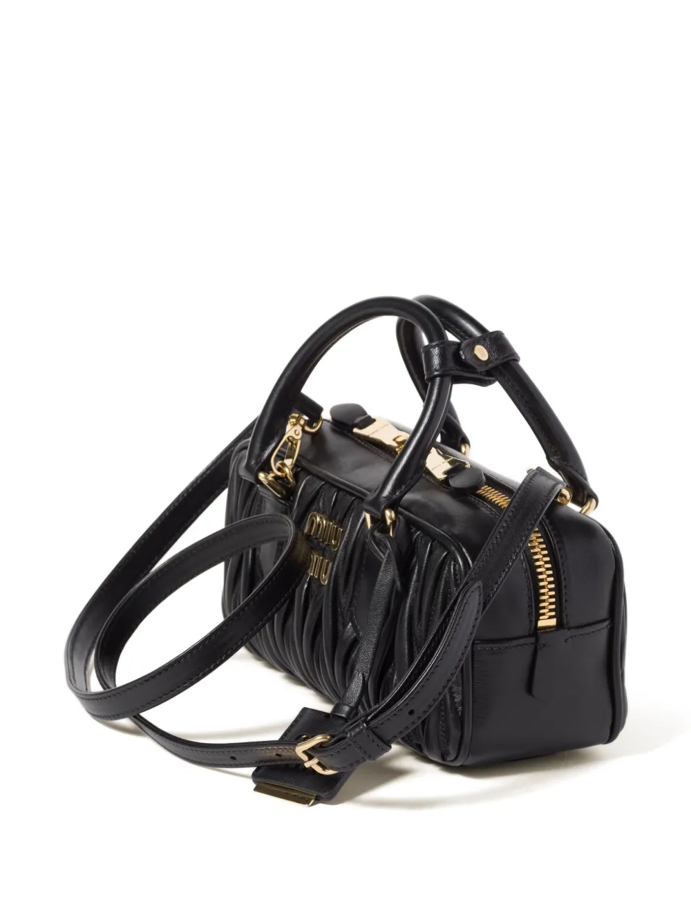 Miu Miu Arcadie Bag In Quilted Nappa In Black