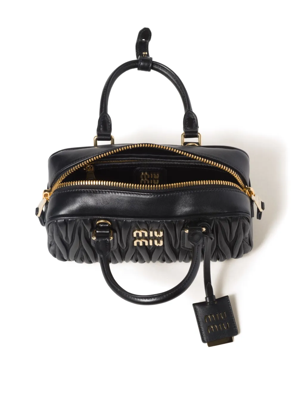 Miu Miu Arcadie Bag In Quilted Nappa In Black