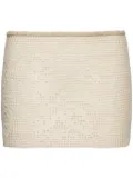 Magda Butrym lace crochet mini skirt - Neutrals