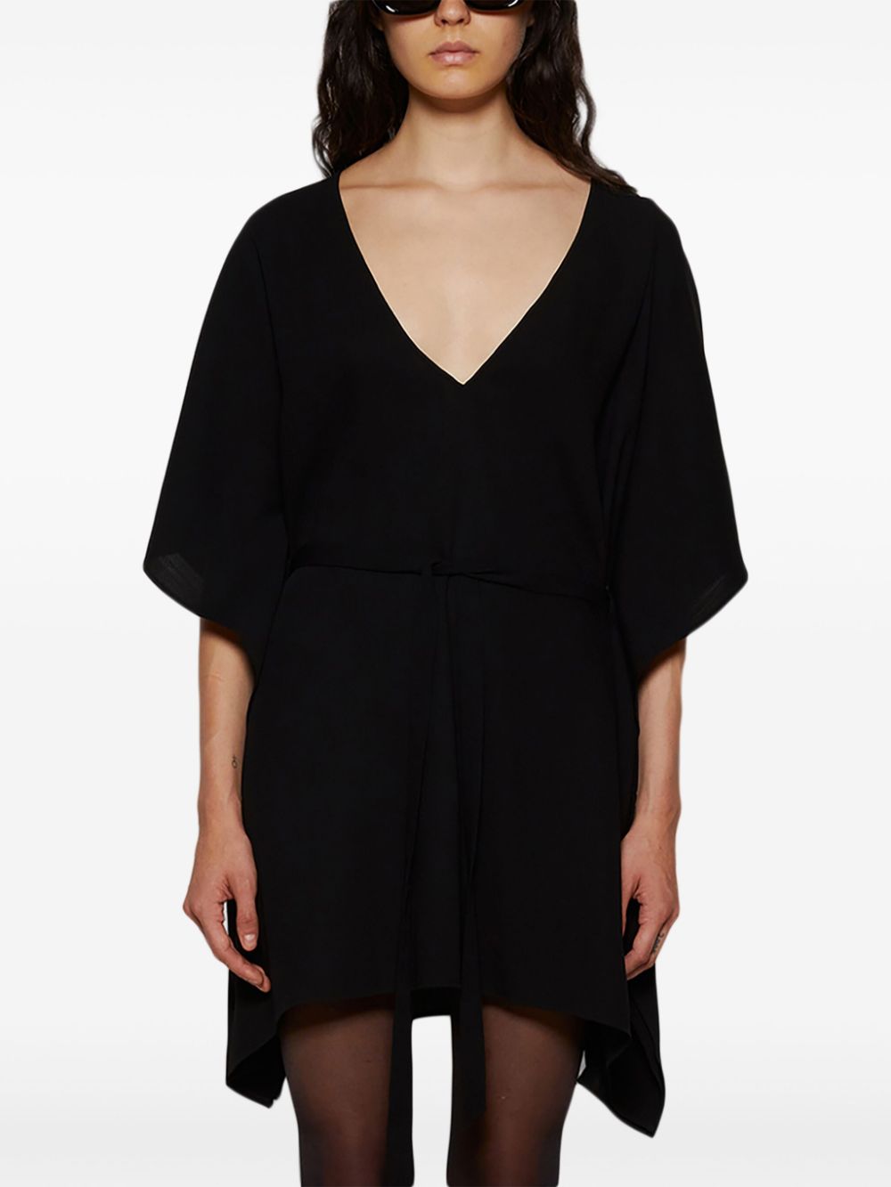 WARDROBE.NYC kaftan mini dress - Zwart