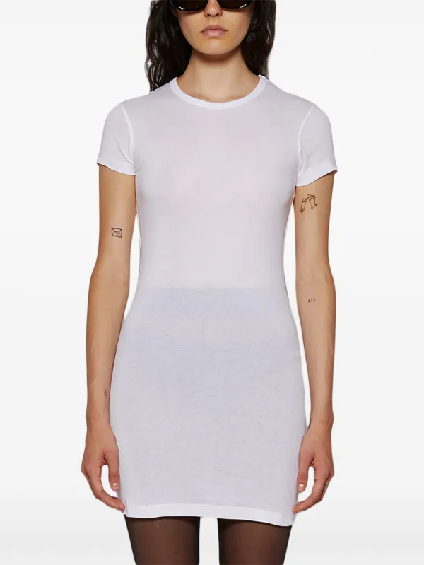 【関税込み】WARDROBE.NYC ミニドレス WARDROBE.NYC Jersey Mini Dress | White | FARFETCH BH