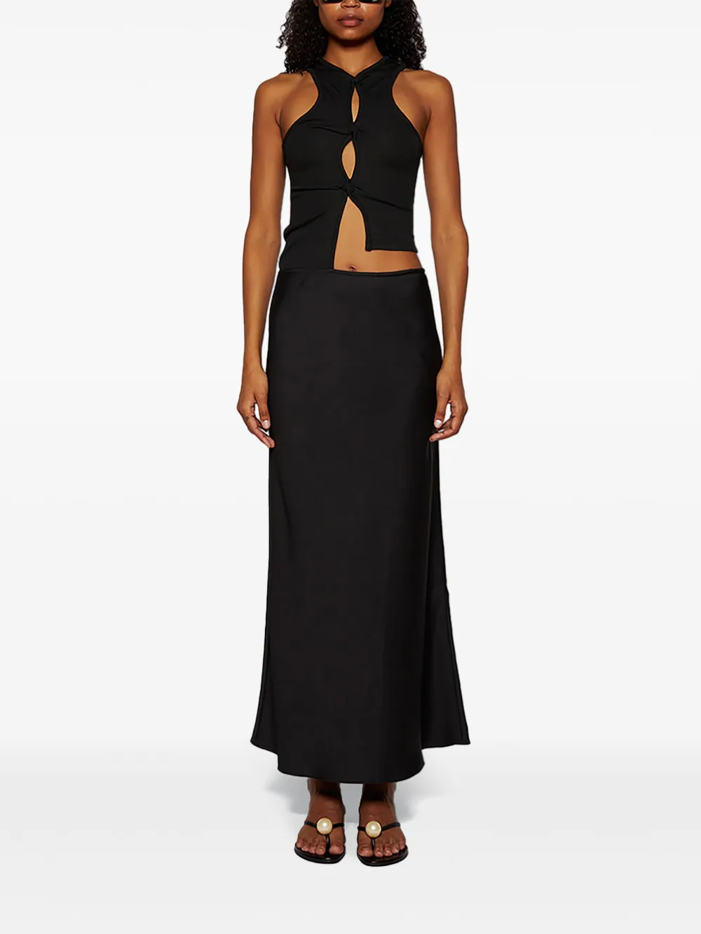 Christopher Esber Open Twist jurk Zwart
