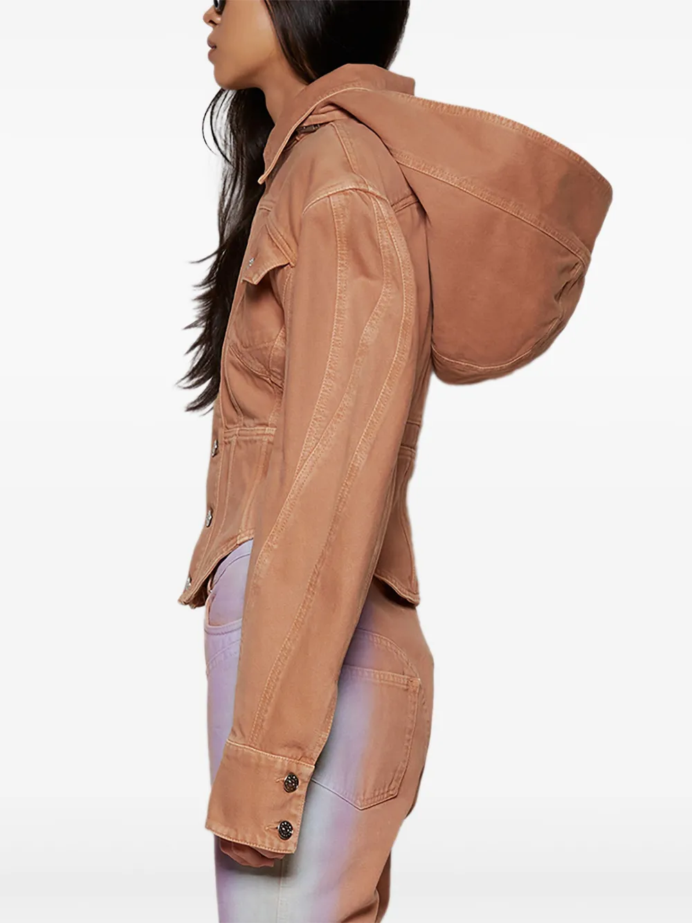 Mugler Denim korset jack Bruin