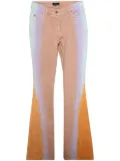 Mugler gradient-effect flared jeans - Brown